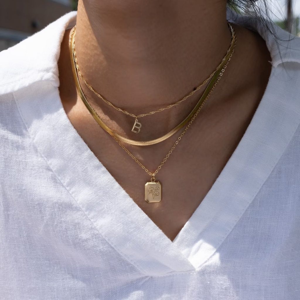 Multi-Strand Necklace: Gold Layering Necklace